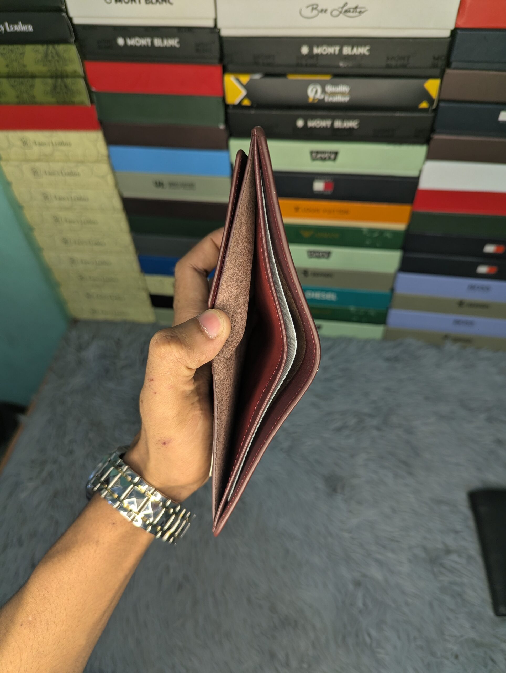 Executive Leather Wallet | Stylish, Slim & Durable | 🎁Black - Image 2